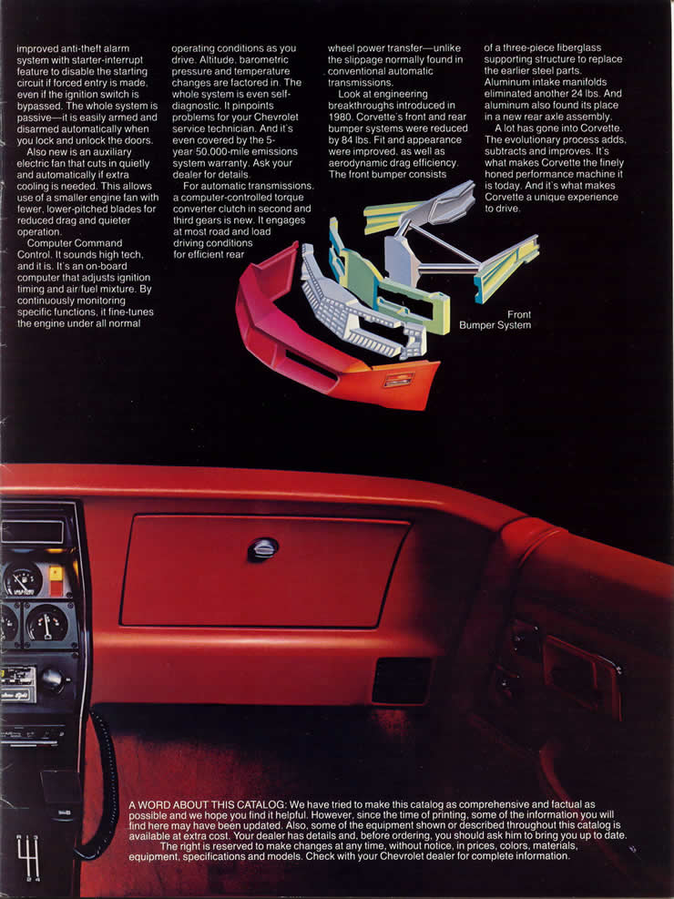 1981 CORVETTE MANUAL visual data 6